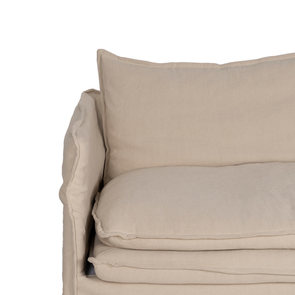 Large IXIA cream three-seat sofa with thick seat - image 7