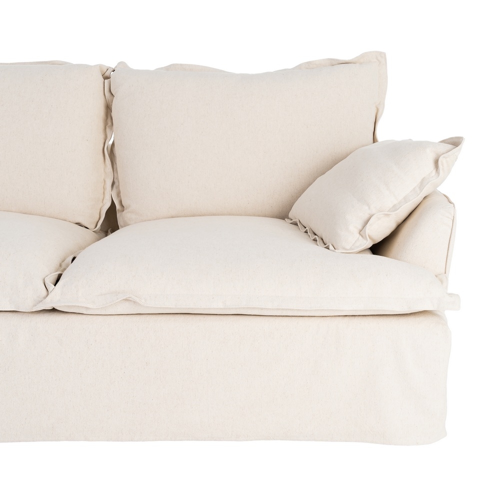 Beiges IXIA Zweisitzer-Sofa mit großzügigen Kissen - image 9