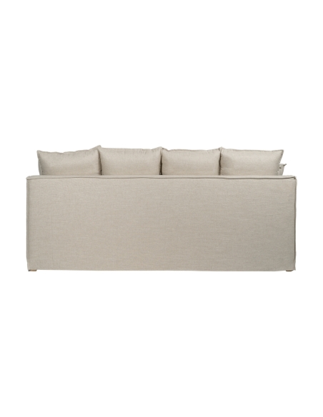 IXIA natural four-seat sofa with aligned back cushions - image 4