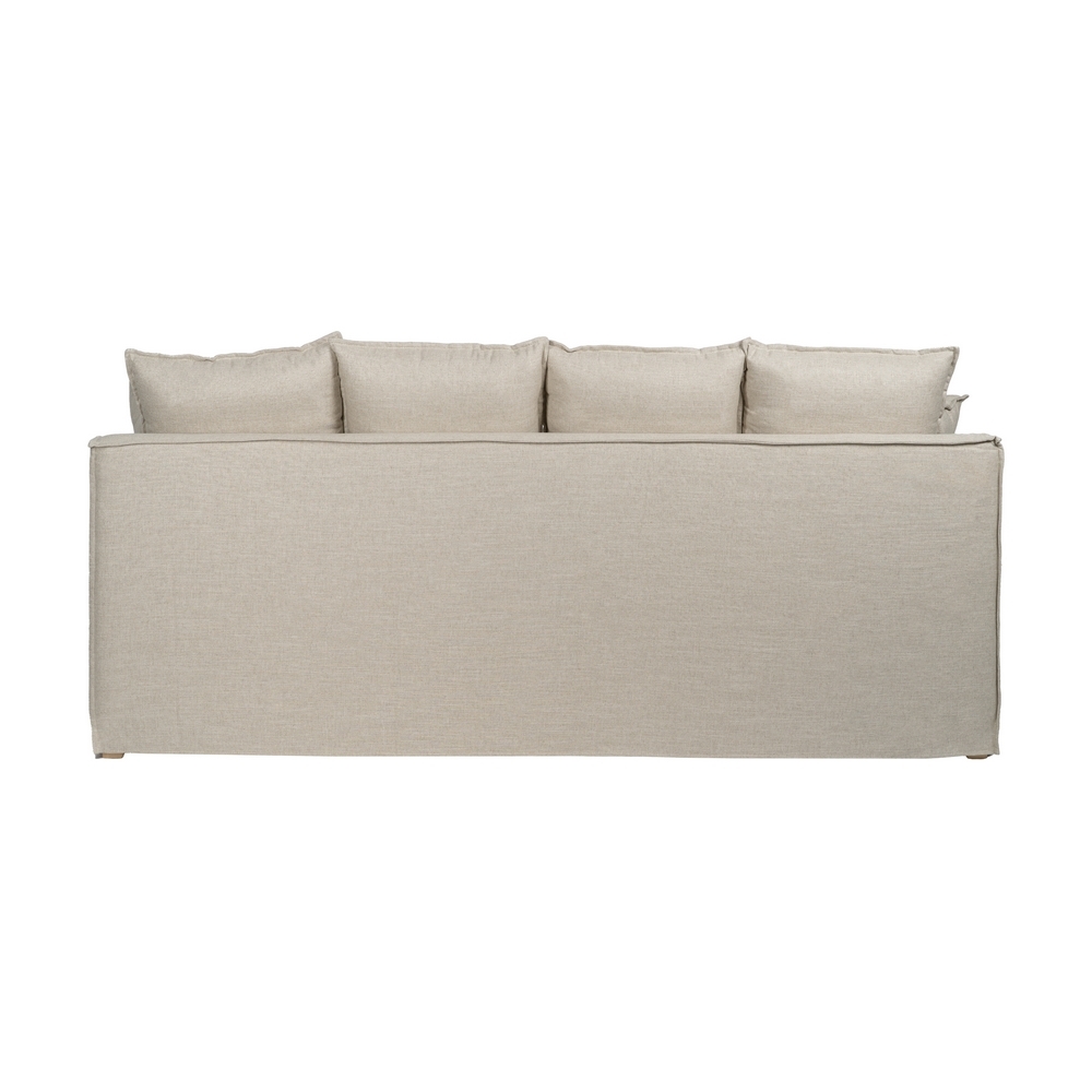 IXIA natural four-seat sofa with aligned back cushions - image 4