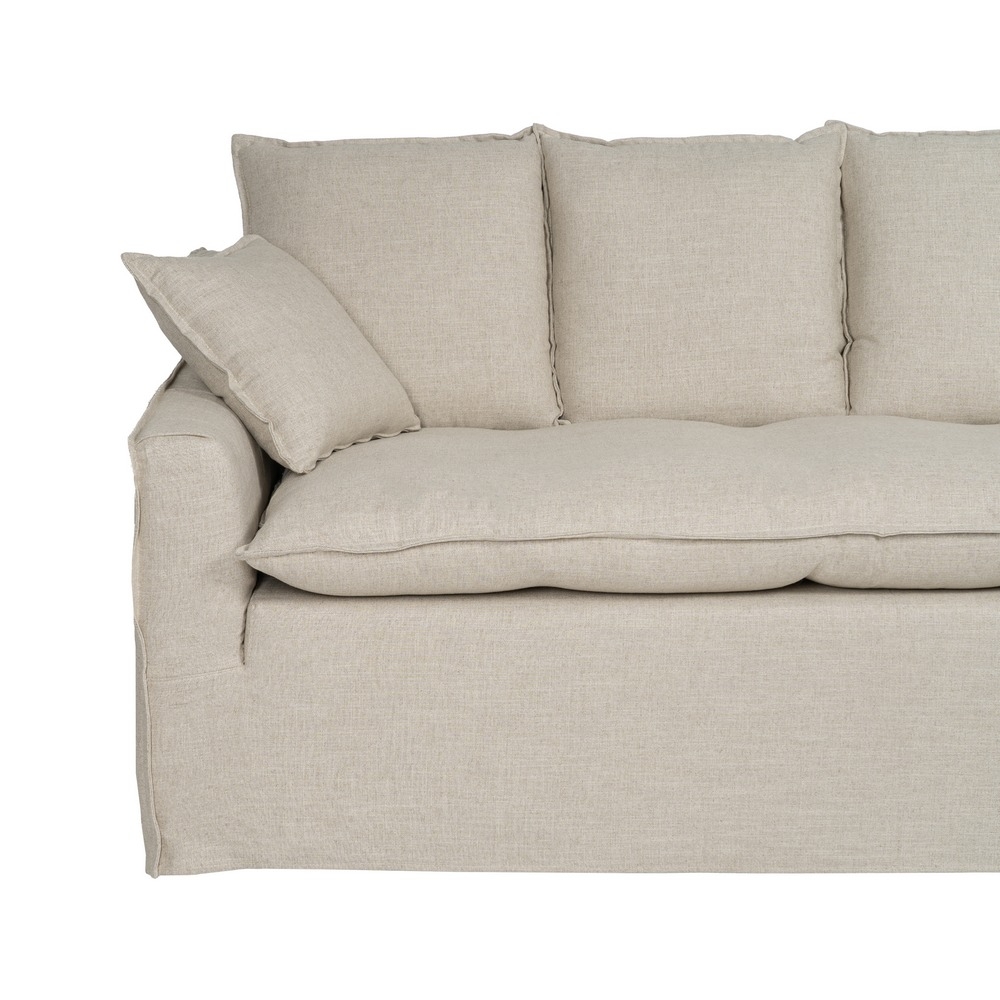 IXIA natural four-seat sofa with aligned back cushions - image 6
