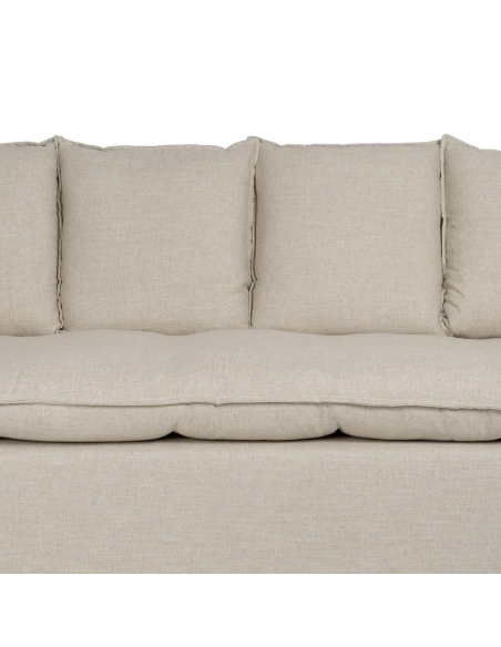 IXIA natural four-seat sofa with aligned back cushions - image 7