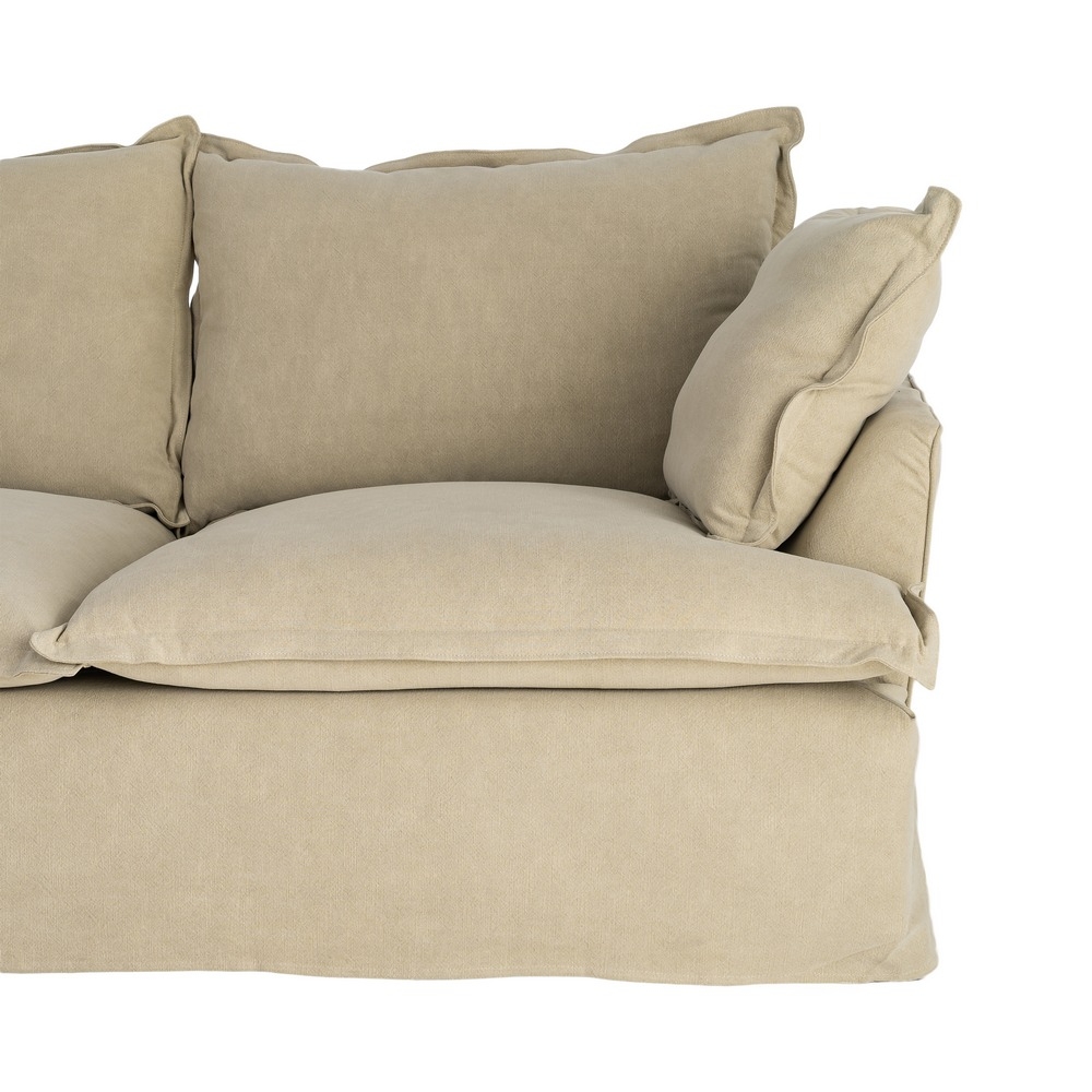 IXIA pale green two-seat sofa with soft loose cushions - image 8