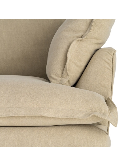 Sofá verde muy claro IXIA de dos plazas con cojines - image 9