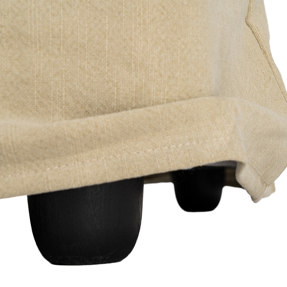 Grande divano verde chiaro IXIA a tre posti con base rivestita - image 10
