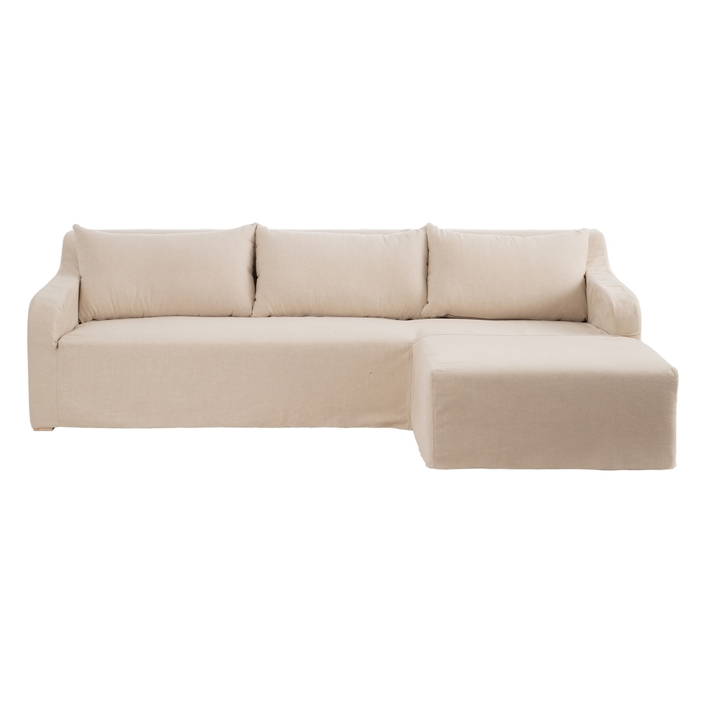 Beiges IXIA Sofa mit Chaiselongue und langem Sitz - image 1
