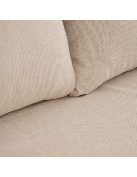 IXIA beige chaise longue sofa with an extended seat - image 9