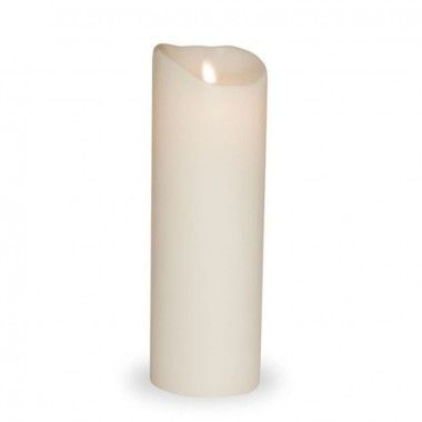Weiße Sompex-LED-Kerze 23 cm (Fernbedienung)