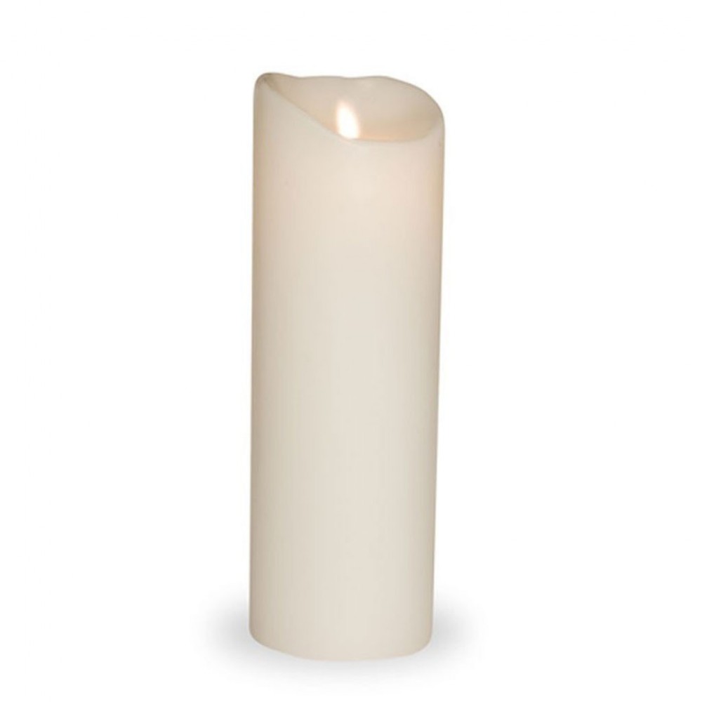 Vela LED branca de cera 23 cm Sompex