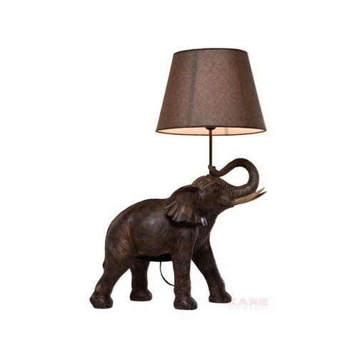 Design de kare de safari de lâmpada de mesa elefante