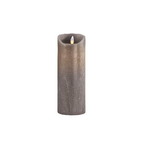 Vela LED taupe de cera 23 cm Sompex