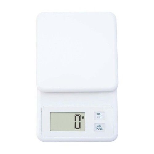 Slanke witte digitale keukenweegschaal