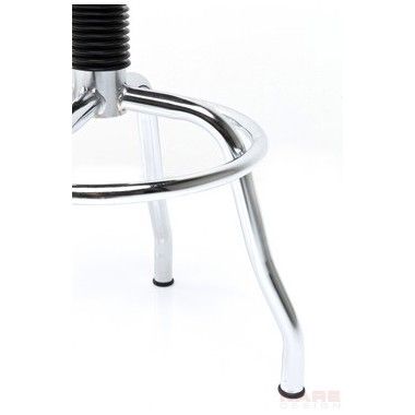 Brushed steel design stool