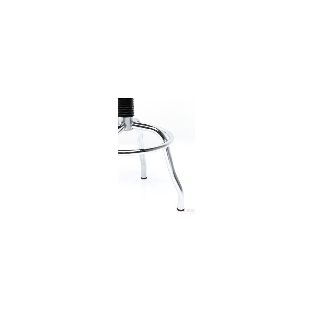 Brushed steel design stool