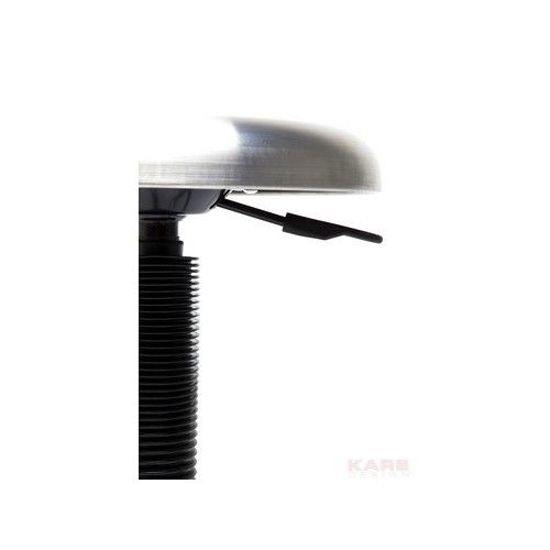 Fezes de design de aço escovado