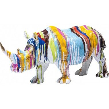 Dekorative Statue Nashorn-Multicolor