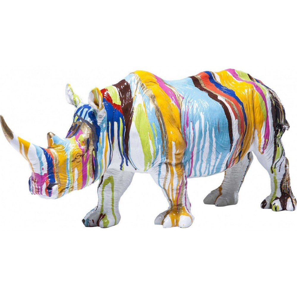 Dekorative Statue Nashorn-Multicolor
