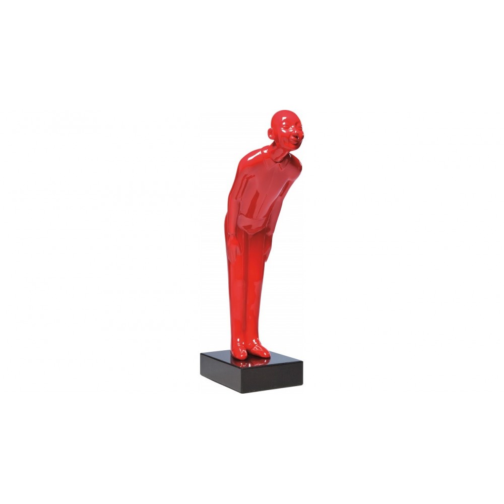 Statue déco Welcome guest rouge PM