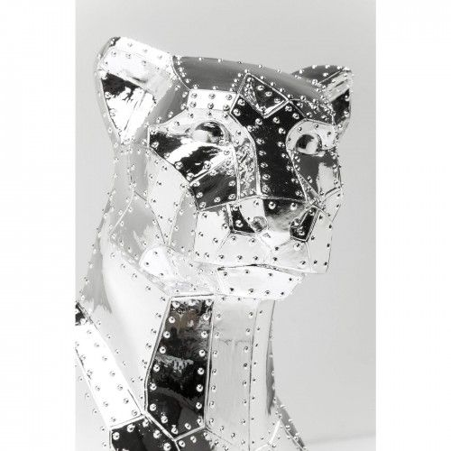 Decorative chrome rivet seated panther