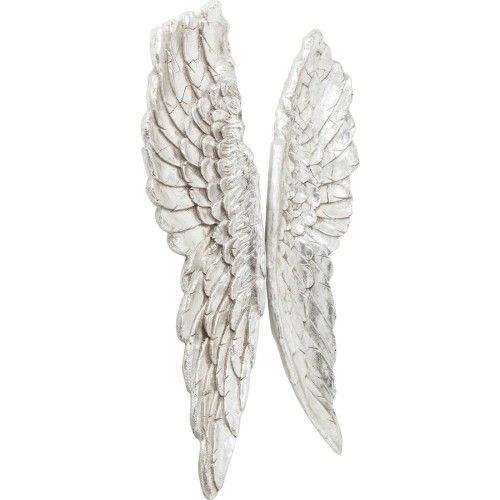 Alas de ángel decorativas de pared plateadas