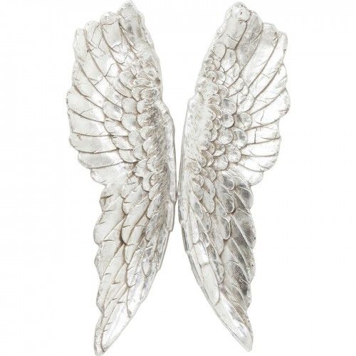 Asas de anjo da parede decorativa de prata