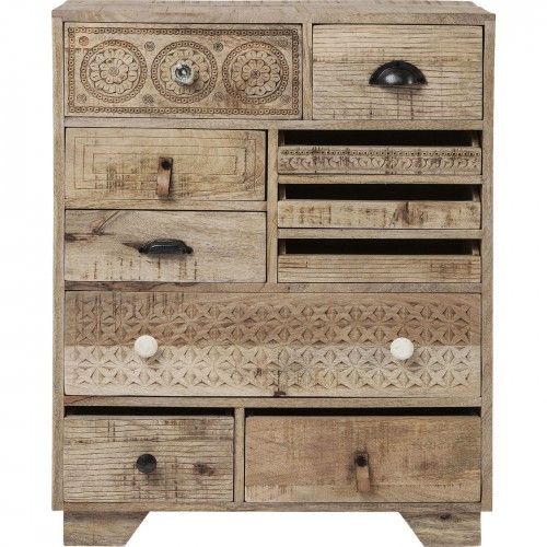 Commode Puro 10 tiroirs en bois clair