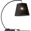 Arco modern black steel table lamp