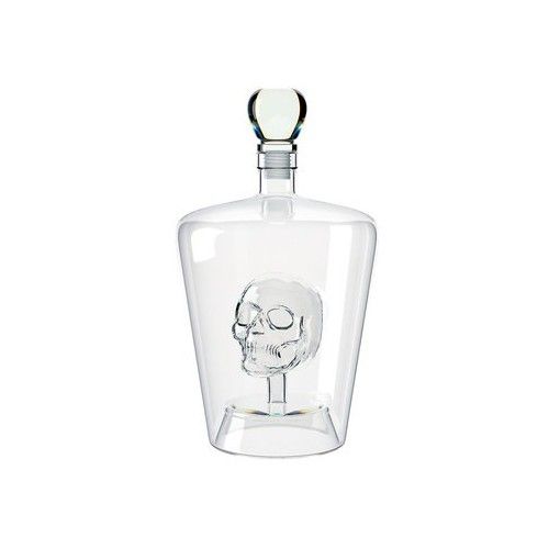 Cabeça da morte de carafe em vidro transparente 1 litro