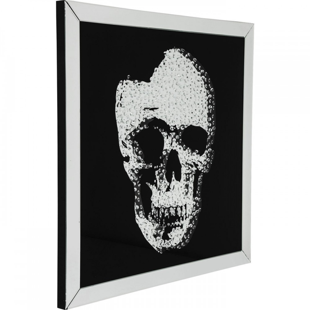 Skull mirror effect blackboard