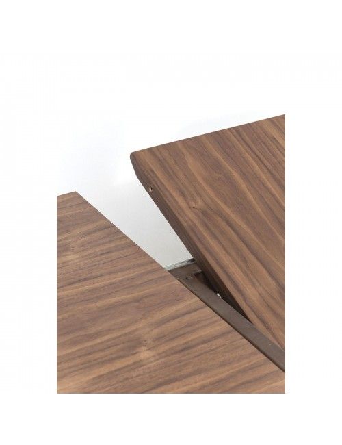 Table à manger extensible 200 bois noyer Benvenuto
