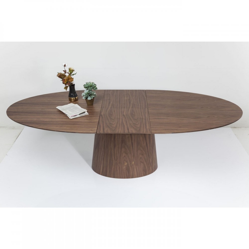 Extensible dining table 200 wood walnut Benvenuto
