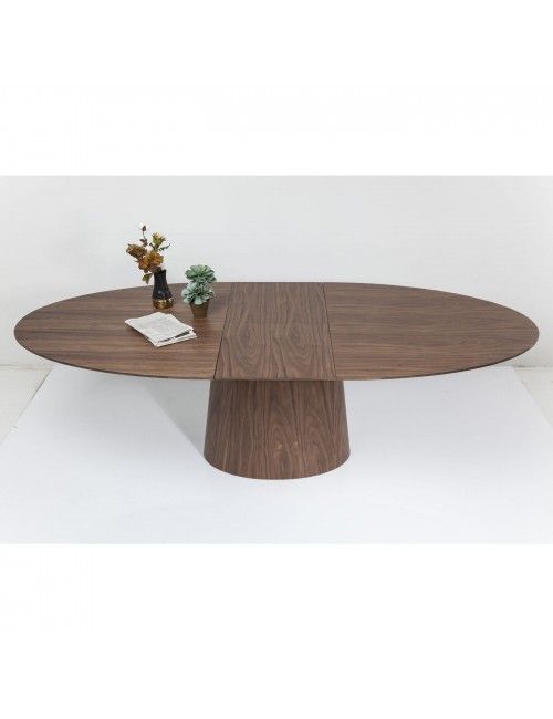 Table à manger extensible 200 bois noyer Benvenuto
