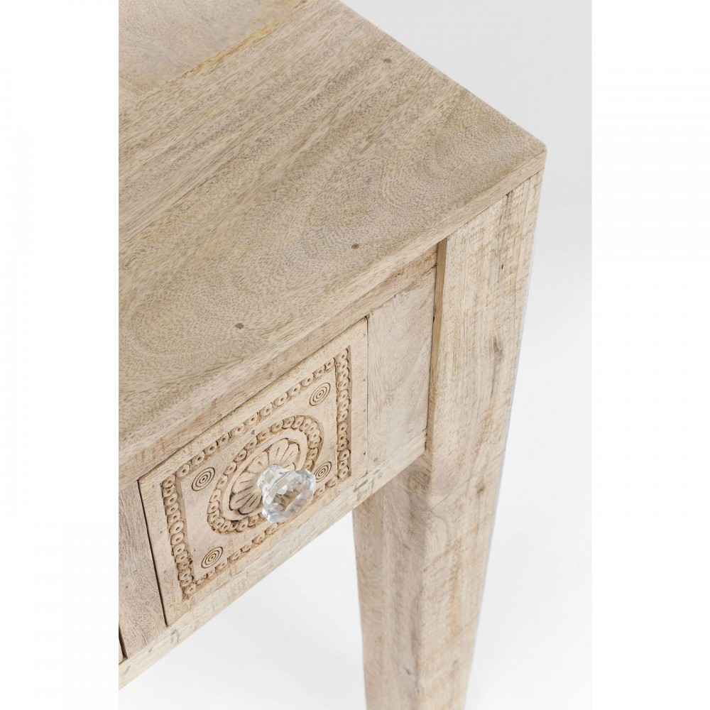 Desk 5 ethnic lightwood drawers Puro