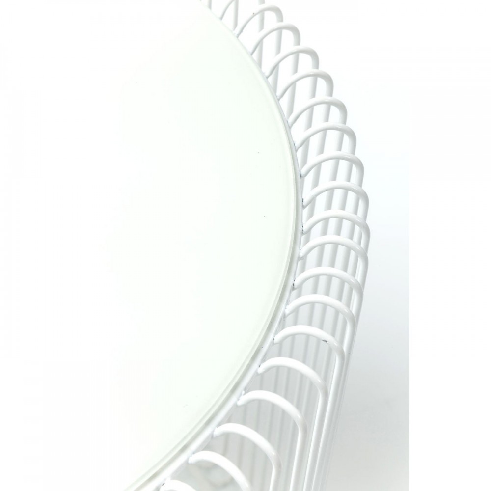 Set de 2 tables d'appoint blanches Heaven Wire