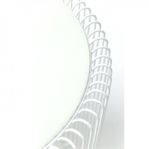 Set de 2 tables d'appoint blanches Heaven Wire
