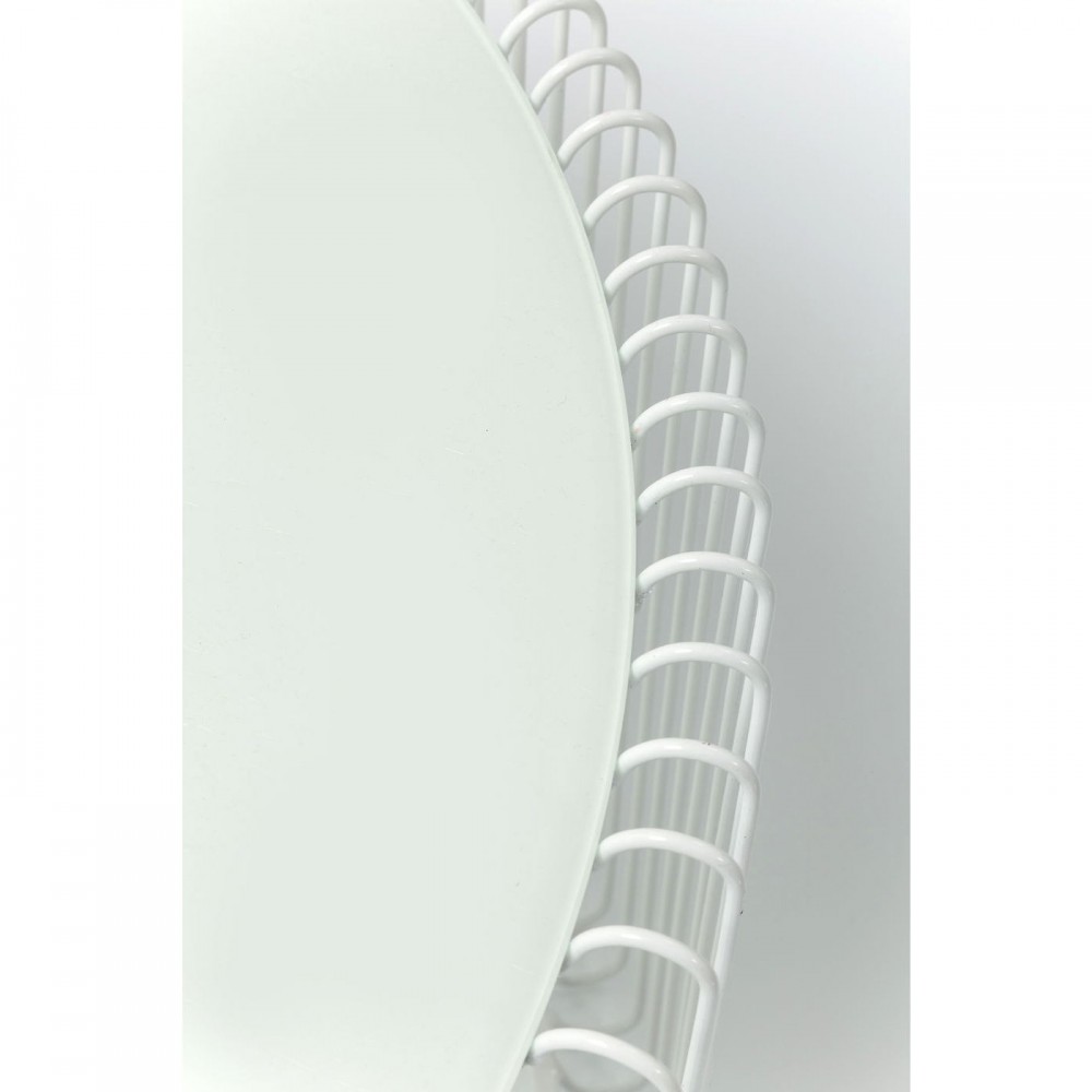 Set aus 2 weißen Wire-Couchtischen