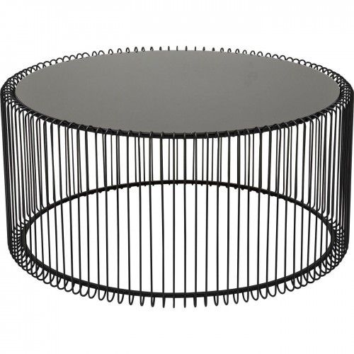 Set de 2 tables basses noires Wire
