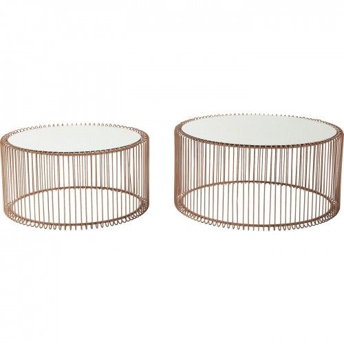 Conjunto de 2 tabelas de cobre de cobre fio