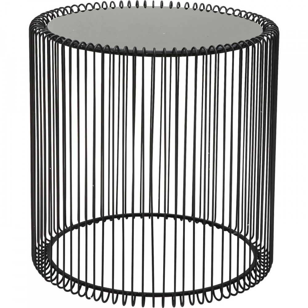 Set de 2 tables d'appoint noires Heaven Wire